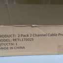 RELIANCER 3 Packs 2-Channel Rubber Cable Protector Cover Ramp & Speed Bump