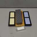 Intelitopia Complete Knife Sharpening Stone Set  Dual Grit Whetstone 400/1000 3000/8000 Knife Sharpener with Leather Strop, Flattening Stone, Bamboo Base, 3 Non-slip Rubber Bases & Angle Guide