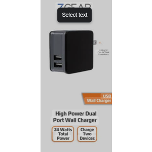 ZGear 2 Port Adaptive Fast Charger