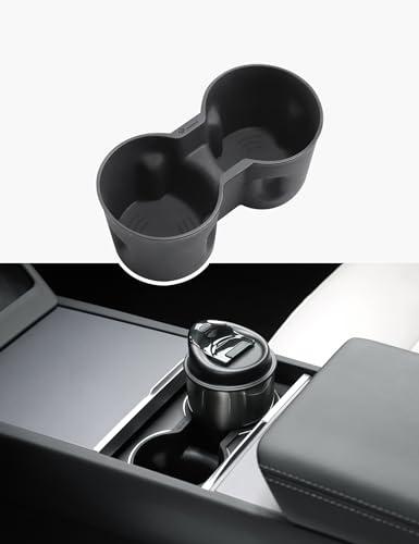 TPARTS Silicone Center Console Cup Holder Insert for Tesla Model 3 Highland 2024-2026 Anti-Slip Dust & Water Proof Noise Free Precise Fitment & Easy Installation(Standard/Premium/Performance)