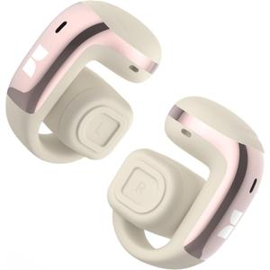 Monster Airclip AC210 Open Ear Headphones, Clip-On Earbuds, Lightweight Comfort, Secure Fit, Crystal-Clear Call, IPX6, 36H Playtime, Bluetooth 6.0 Wireless Earbuds for Running/Cycling/Gym (White)