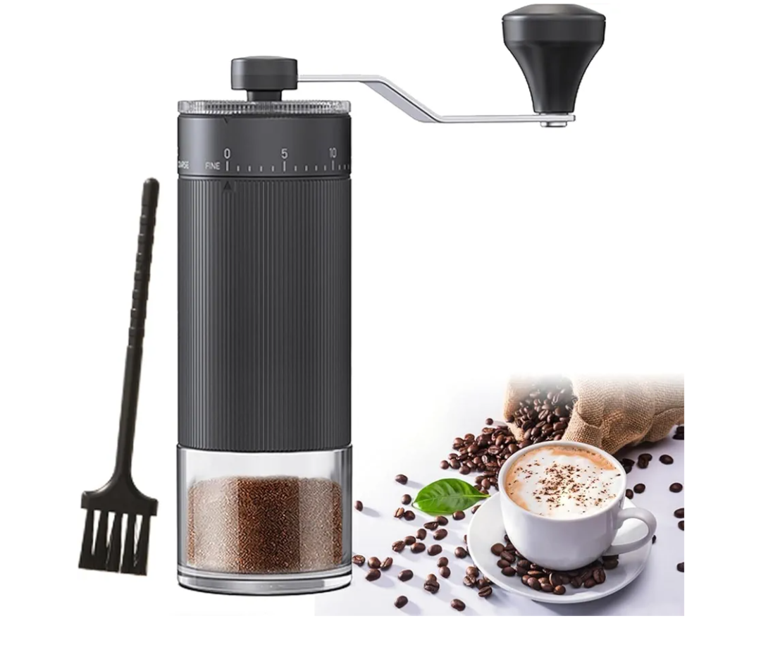 Portable Manual Coffee Grinder with 40 Adjustable Settings,Hand Coffee Bean Mill with 30g Capacity & Crank for Travel Camping Office Home(Ceramic)