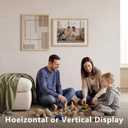 16x20 Frames with Glass 5 Pack - Natural wood Poster Frame | Display11x14 with Mat or 16x20 Without,Horizontal & Vertical Wall, Shatterproof plexiglass,family photos, gifts or artwork