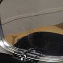 Amazon Basics Smudge Resistant Rectangular Trash Can with Soft-Close Lid, Foot Pedal, Removable Inner Bucket, 50 Liter/13.2 Gallon, Brushed Stainless Steel, Satin Nickel Finish