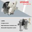 3.0RPM Auger Motor Parts Compatible with Traeger, Pit Boss, Camp Chef Wood Pellet Grills Smokers, Replacement AC120V 60Hz Universal Barbecue Feeding Gear