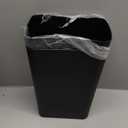 N. NETDOT 2 Pack 10 Liter Small Trash Can with lid, 2.6 Gallon,Garbage Can Slim Trash Bin Waste Basket for Bathroom,Kitchen,Bedroom,Living Room,Office,Laundry - Black