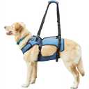 Coodeo Dog Lift Harness, Support & Recovery Sling, Pet Rehabilitation Lifts Vest Adjustable Breathable Straps for Old, Disabled, Joint Injuries, Arthritis, Paralysis Dogs Walk (Blue-L)