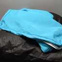 Kimunuk Outdoor Seat Cushion Set 22 L × 24 W × 5 H Inch Waterproof & Fade Resistant Patio Furniture Cushions with Removable Cover with Handle and Straps for Sofa Chairs, Chairs, Lake Blue