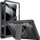 Soke Case for Galaxy Tab A11+ Plus /A9+ 11-Inch, with Screen Protector and Kickstand, Rugged Full Body Protective Cover for Samsung Galaxy Tablet A11+/A9+ SM-X230/236/210/216 - Black