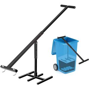 Manual Trash Compactor - Trash Can Compactor for Kitchen, Iron Trash Bin Compactor for Outdoor, Garbage Compactor for 120-660L Wheelie Bins