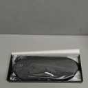 MZOO Luxury Sleep Mask for Back, Side Sleeper, Complete Light Blocking Sleeping Eye Mask Night Blindfold, 3D Zero Pressure & Spacious for Lash Extensions, Breathable Soft Eye Cover Flight Nap Travel (M-gray (Black Edge))