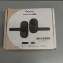 Aqara Smart Lock U300, Fingerprint Keyless Entry Door Lock with Handle, Matter Over Thread with Apple Home Keys, Touchscreen Keypad, Smart Lever Lock Supports Apple Home, Alexa, Google, IFTTT, Black