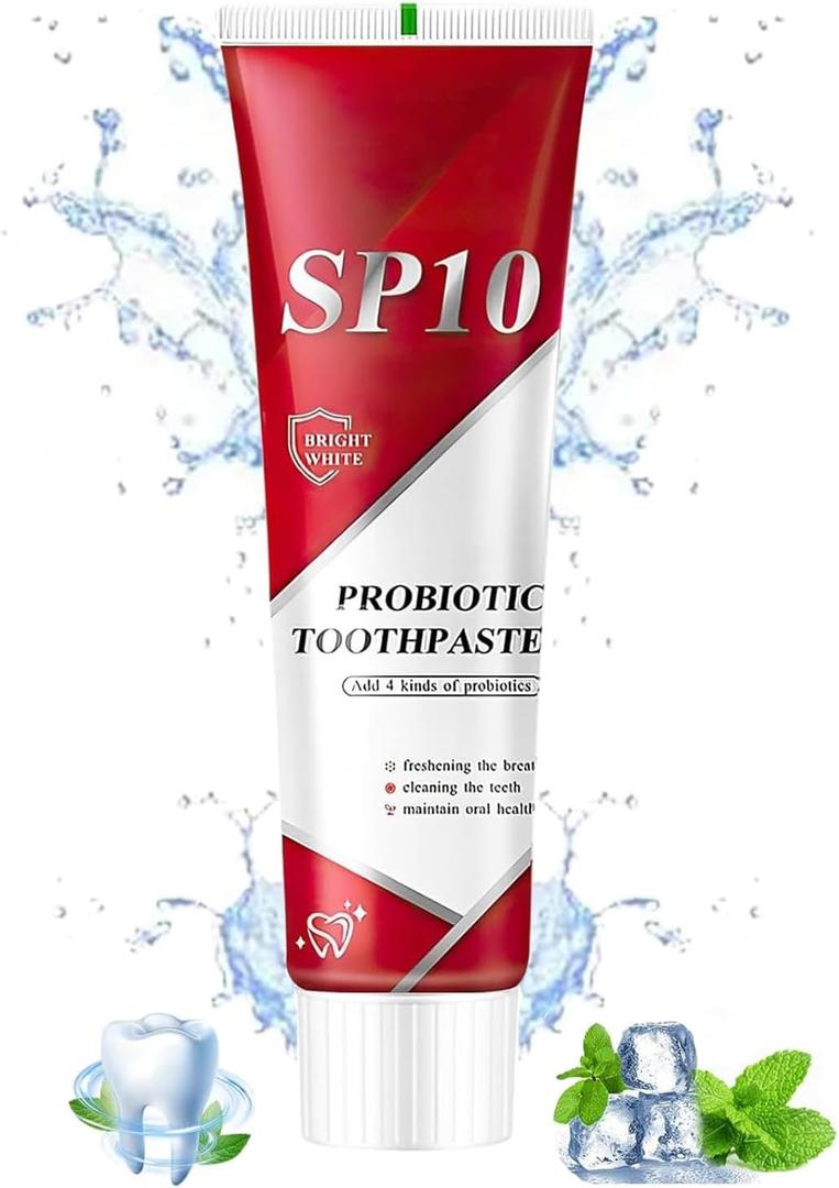 Super ProbioticSP-10 Toothpaste,SP10 Probiotic Toothpaste,SP-10 Ultra Whitening Toothpastes,SP 10 Toothpastes Fresh Breath,Deep Cleaning Care (1)