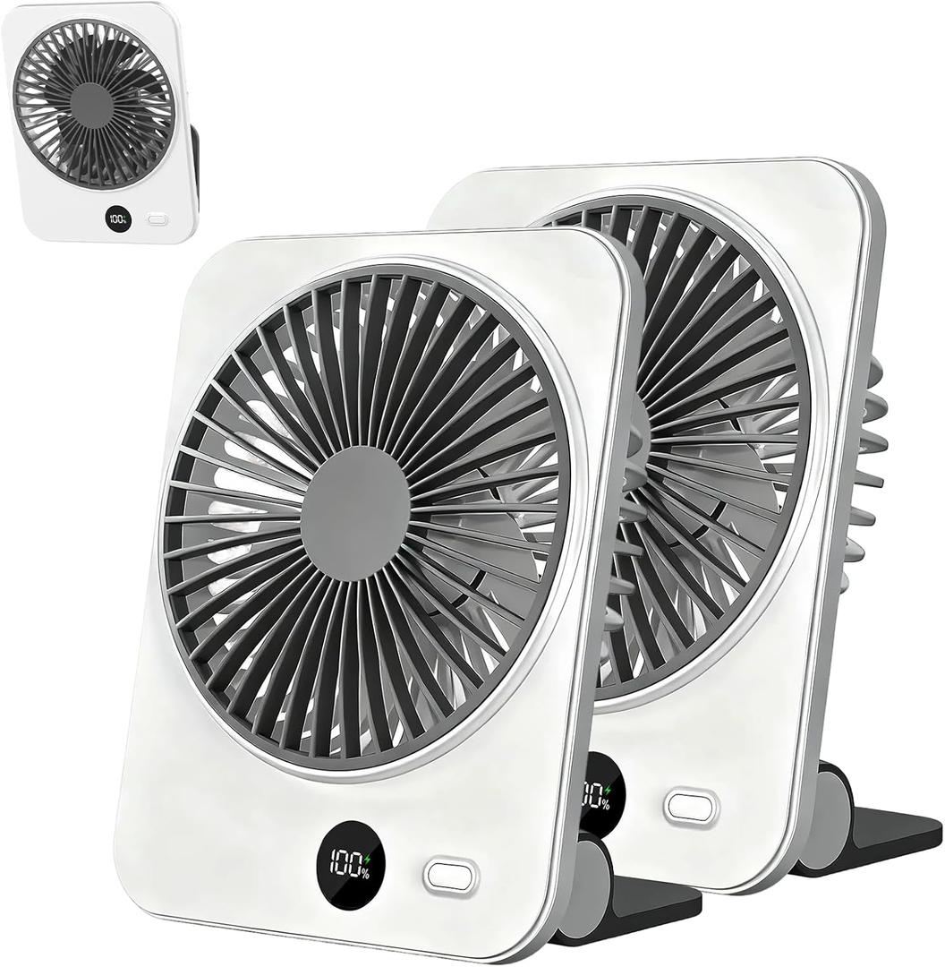 Portable Fan for Travel: Magnetic Small Rechargeable Fan & Cruise Essentials, 5000mAh Battery Operated Fan, Ultra-Thin Mini Desk Travel Fan for Sleeping, Must Have for Carnival Disney Cruise 2026