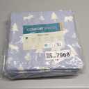 Comfort Spaces Cotton Flannel Sheets Twin Size, Ultra Soft Flannel Sheet Set with 12" Elastic Pocket, Novelty Print Warm Flannel Bedding, Blue Bear/Moose 3 Piece