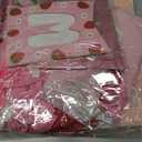 Strawberry Baby Shower Decorations Party Supplies - A Berry Sweet Baby Party Decor with Balloon Garland Arch, Backdrop, Tablecloth, Banner, Balloon Boxes, Cake Toppers, Mommy to Be Sash