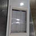 Ideal Pet Products Aluminum Pet Patio Door, Adjustable Height 77-5/8" to 80-3/8", 10-1/2" x 15" Flap Size, White