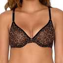 Smart & Sexy womens Sheer Mesh Demi Underwire Bra, Pass 38DD