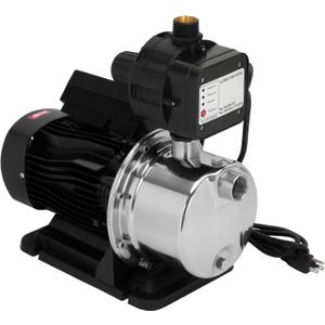 4075SS-01 3/4 HP Pressure Booster Pump, 40 PSI Stainless Steel Water Pressure Booster, 4075SS01 Whole House Water Booster Pump Boosts Household Water Pressure, Replace for Simer 4075SS-01 Pump
