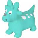 Inflatable Jumping Animal, 1 Year Old Kids Toy for Indoor and Outdoor Use, Ergonomic Design, Hand Pump Included (Green Dino)