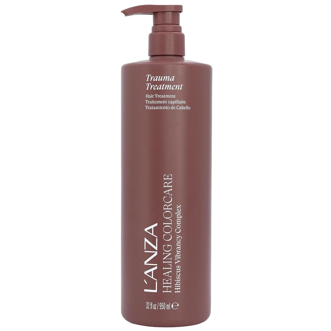 L'ANZA Healing Colorcare Trauma Treatment Color Repair Leave-In, Anti-Fade, UV & Heat Protection, Strengthens Damaged Hair, Moisturizing, Adds Vibrance, Anti-Frizz, Smooths, Sulfate Free (32 Fl Oz (Pack of 1))