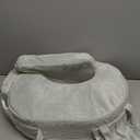 My Brest Friend Super Deluxe Nursing Pillow - Enhanced Comfort & Ergonomic Breastfeeding Pillow for Ultimate Support For Mom & Baby - Adjustable and with Handy Side Pocket, Platinum