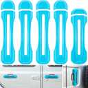 Door Handle Inserts Cover+Tailgate Handle Cover Trim Set Exterior Accessories for 2018-2024 Jeep Wrangler JL JLU Sports Sahara Freedom Rubicon Unlimited Gladiator JT 2-Door & 4-Door (Light Blue 5PCS)