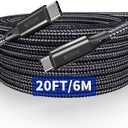 Extra Long iPhone 16 17 Charger Cable 20Ft, 16 Feet USB C to C Cable Fast Charging Nylon Braided iPhone 16 17 USB C Charger Cord for iPhone 16/17 Plus,16/17 Pro,16/17 Pro Max/iPad Pro/Air/Min 6