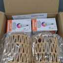 Frideko Boho Rechargeable Wall Sconces Set of Two with Remote, RGB 15 Colors Dimmable Battery Operated Wall Light, Indoor Wireless Wall Lamp with 3 Timer, Farmhouse Rattan Wall Lighting for Bedroom