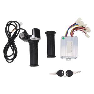 Motor Brushed Speed Controller Kit for MX350 Electric Scooter, Aluminum Alloy Electric Scooter Motor DC Brush Motor, Current Limit 22A Rated Power 350w