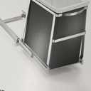 simplehuman 30 Liter / 8 Gallon Under Counter Kitchen Cabinet Pull-Out Trash Can, Heavy-Duty Steel Frame