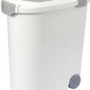 Ashfield & Harkness: Airtight Pet Food Storage Container - 30lbs/36 Qt, Grey - Lightweight Bin, Measuring Scoop, Snap Latch, Dogs-Cats-Animal Supplies