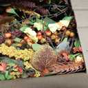 24 Inch Fall Wreaths for Front Door Wreath with Flowers,Grain,Eucalyptus Leaves Autumn Wreath for Front Door Wall Home Harvest Thanksgiving Decor