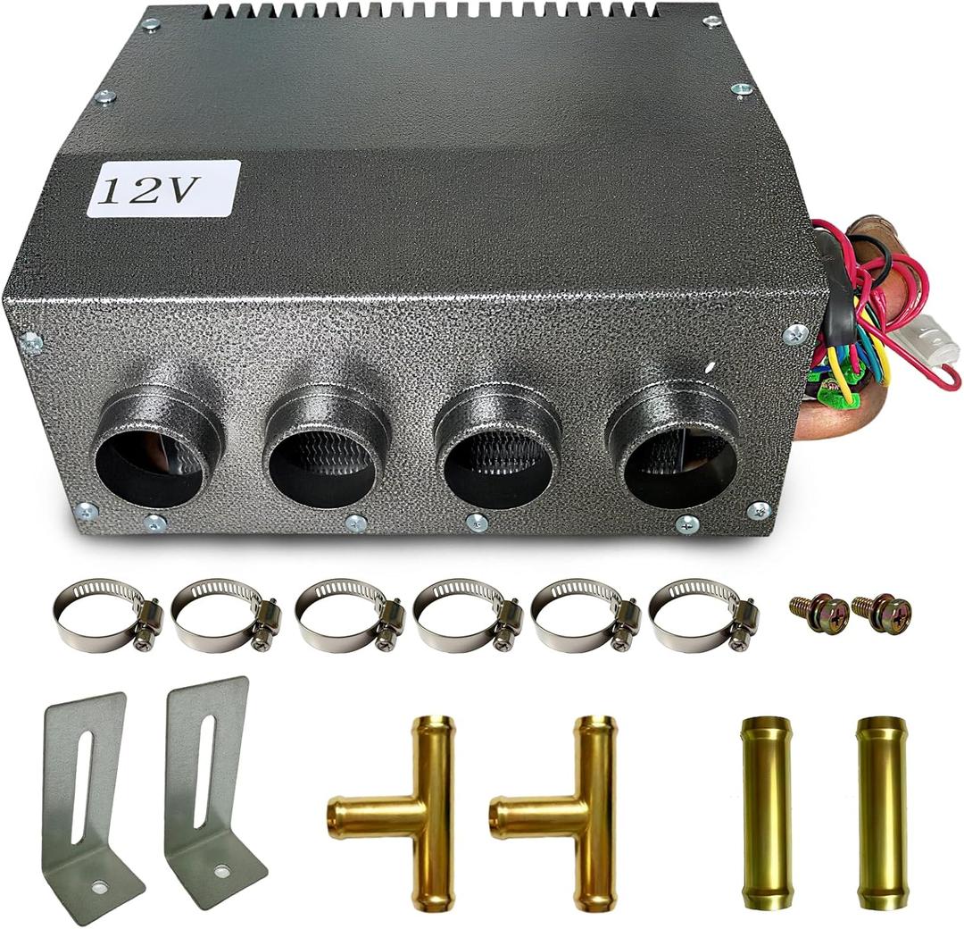 Heater 4 Ports 8500 BTU 3 Speed Fan 80 CFM for Car Truck Boat RV (2022 new upgrade)