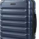 LIGHT FLIGHT Carry On Luggage 22x14x9 Airline Approved, Expandable Carry On Suitcases with Wheels, Lightweight Luggage, Durable Hard Shell 20 Inch Rolling Suit Case for Men Women Travel, Dark Blue