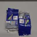 TZe-241 Label Maker Tape 18mm 0.7 Laminated White Replacement for Brother P-Touch Label Maker Refills TZe241 Black on White 3/4 Inch TZe Tz Tape Work with Brother PT-D400 PTD410 PTD600, 4-Pack