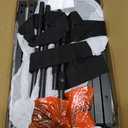 aboxoo Luggage Rack with storage, Guest Room Folding Suitcase Stands, Holds up to 120 lb, Space Saving Suitcase Holders for guest room, Bedroom Hotel, Black