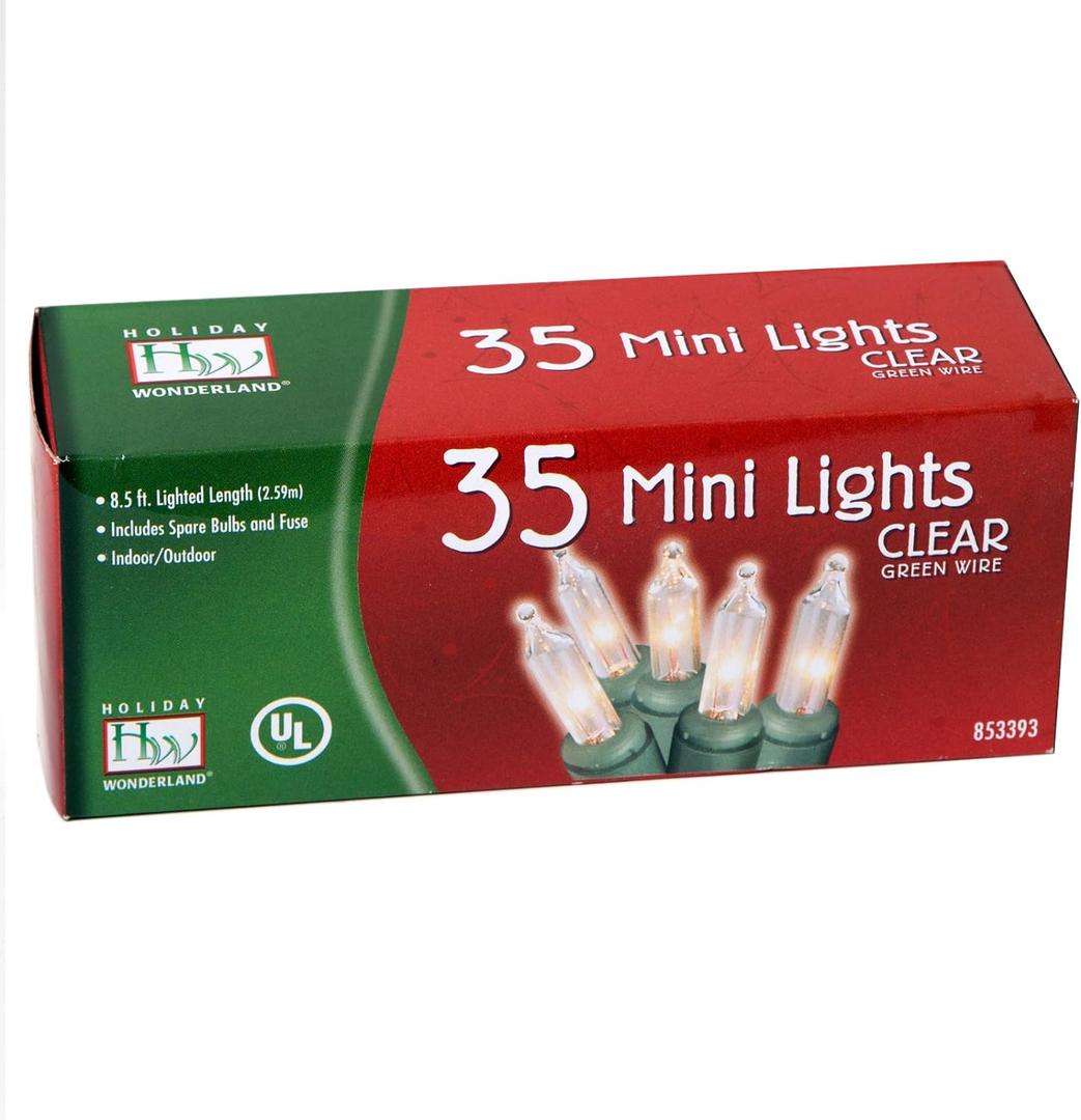 35-Count Clear Christmas Light Set