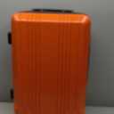 Coolife Luggage Suitcase PC+ABS with TSA Lock Spinner Carry on Hardshell Lightweight 20in 24in 28in(orange, S(20in_carry on))