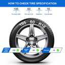 2 Packs Tire Chains Car Anti Slip Snow Chains for SUV/Truck/Car in Snow, Sand, Mud and Ice (KN140)