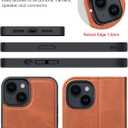 OCASE for iPhone 14 Case Detachable Wallet Case with Card Holder, 2 in 1 Pu Leather Flip Folio with RFID Blocking Stand Wrist Strap Shockproof Phone Cover 6.1 Inch, Brown