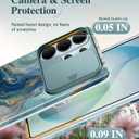 GVIEWIN for Samsung Galaxy S26 Ultra Case with Slide Camera Cover, [Screen Protector] [Shockproof Military Grade Drop Protection] Marble Slim Fit Hard PC Phone Cover S26 Ultra 6.9" 2026 (Chrysocolla)
