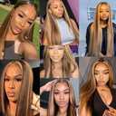 26 Inch P4/27 Highlight Blonde Bundles Human Hair Straight 1 Bundle 100 Gram/Bundle Unprocessed Brazilian Virgin Hair Blonde Straight Bundles Human Hair Extensions
