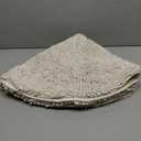 30-inch Round Bathroom Rugs, Extra Soft and Absorbent Chenille Bath Rugs, Quick Dry Machine Washable Bath Mats for Bathroom Floor, Tub and Shower, Home Decor Accessories, Ivory