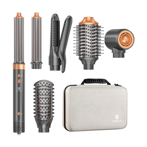 Hair Dryer Brush Air Styler: Dual Voltage 7 in 1 Ionic Multi Styling Tools with Hot Air Straightener, Auto Wrap Curlers, Frizz-Free Volumizer, Fast Blow Drying Curling Straightening and Smoothing