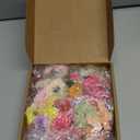ATTGREAT Fake Flower Heads Mini Silk Flowrs Bulk Small Flower 3D Loose Faux Daisy Rose Sunflowers Plum Blossoms Craft for Wedding Party Cake Baby Shower Home Decor, 110Pcs(Multicolor)