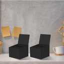 24 Pcs Black Raffle Boxes, 6.5 x 4.5 x 4.5 Inch Ballot Boxes with Slot for Ticket, Professional Style Storage Boxes for Collecting Business Cards, Voting Contest, Charity Box