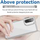 Starhemei for Galaxy A17 5G Case, Screen Protector, PC Back&TPU Bumper Soft Cover Shockproof Protective for Women Girls Slim Fit Flower Cover for Samsung Galaxy A17 5G 2025 (Clear)