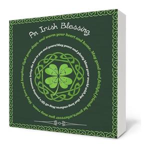 St Patricks Day Decorations Wooden Signs,Irish Wooden Box Sign,St Patricks Day Decor For Home Desk Tabletop Shelf Decoration 5x5 Inches