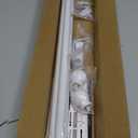 GXOACKJ Curtain Rods for windows 32-48 inch, 5/8 inch Decorative White Splicing Heavy Duty Metal Curtain Rod set with Brackets